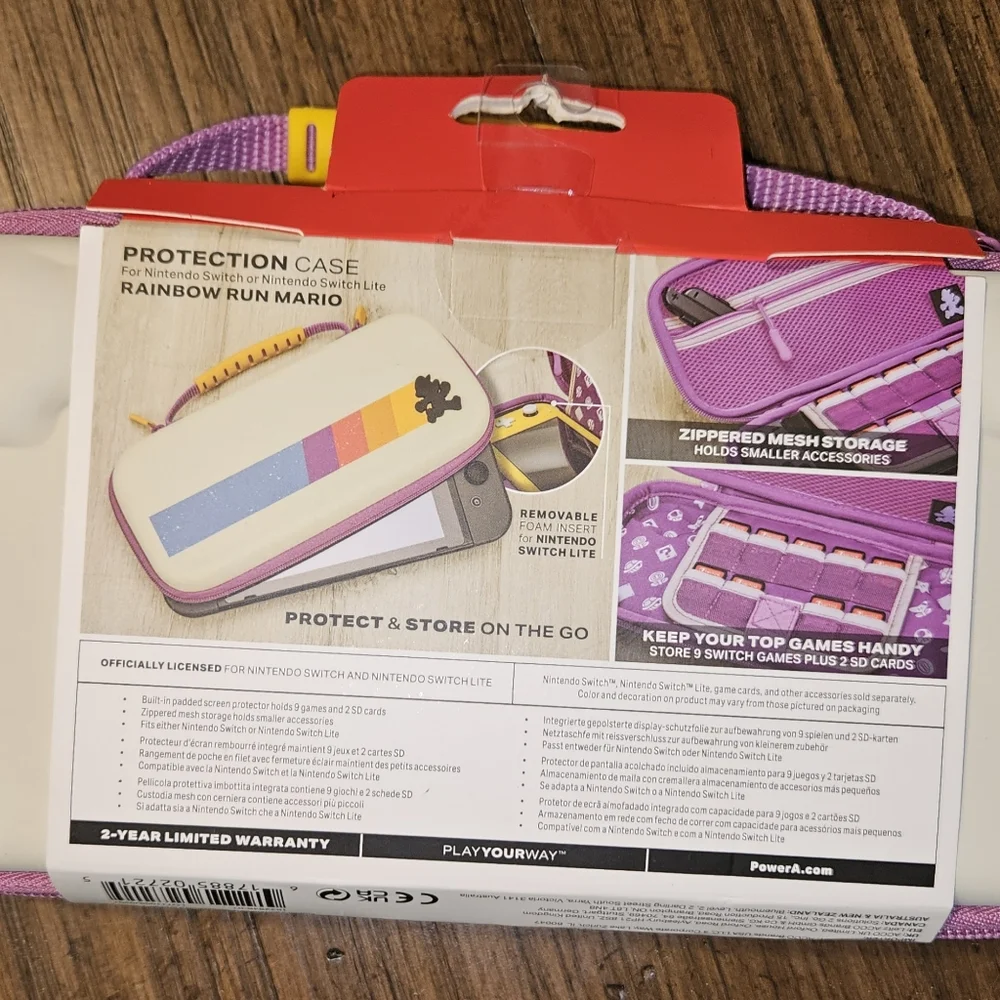 NWT PowerA Protection Case for Nintendo Switch in Rainbow Run Mario
